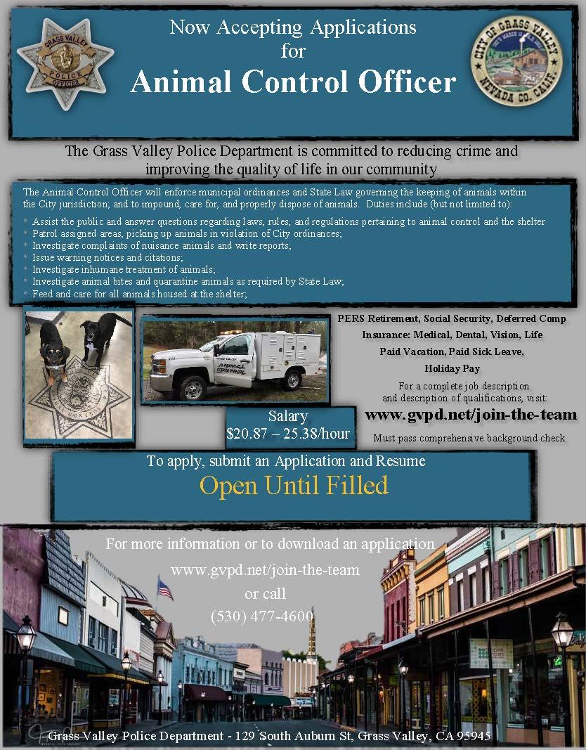 Join the Team - City of Grass Valley Join the Team - City of Grass Valley